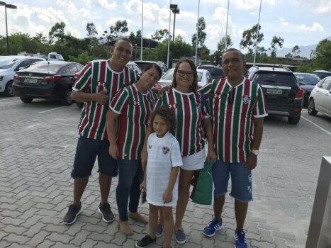 Laís e família - Fluminense
