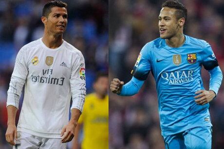 Neymar foi só elogios ao craque português Cristiano Ronaldo