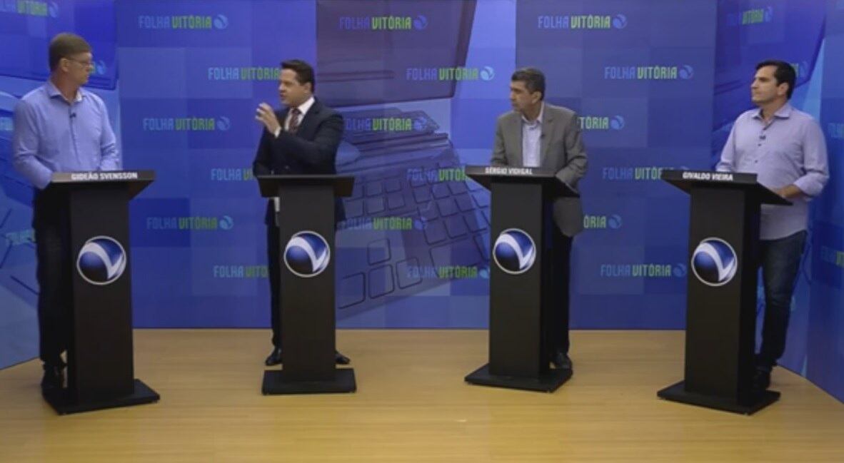 Participaram do debate Gideão Svensson, Sergio Vidigal e Givaldo Vieira