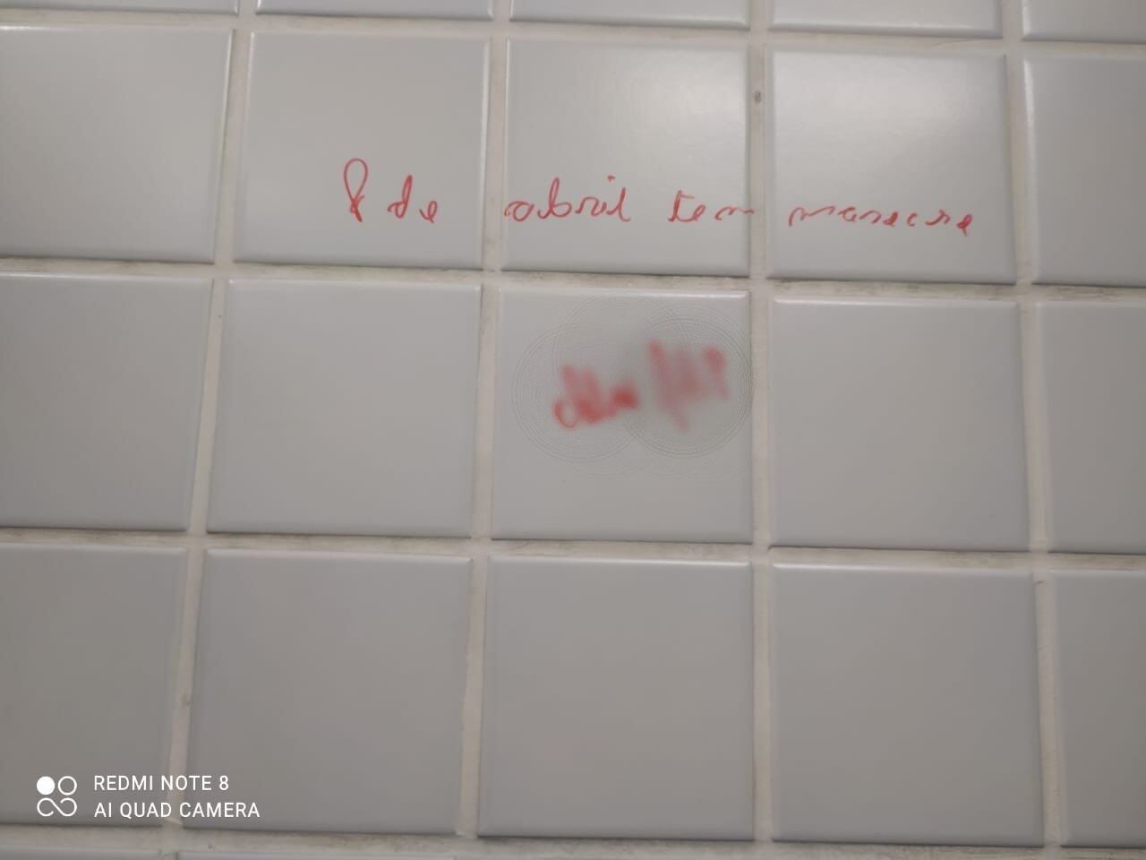 Pichação anunciava massacre na sexta-feira (8)