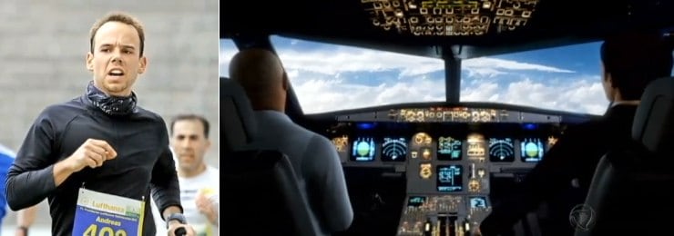 O copiloto Andreas Lubitz teria jogado o avião da Germanwings intencionalmente nos Alpes