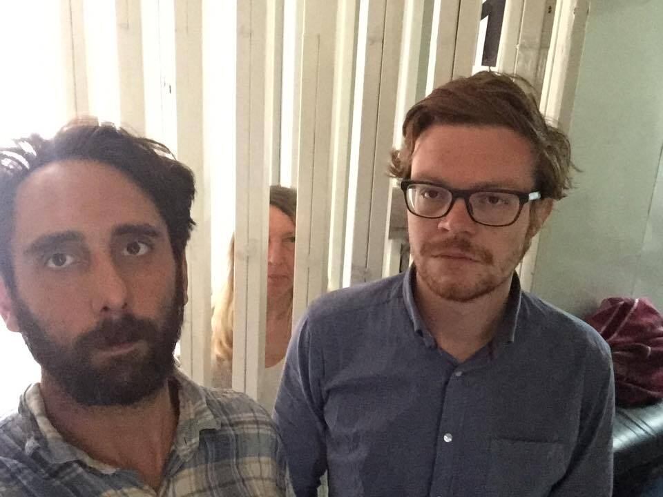 Gabriel Chaim e a escritora Elizabeth Chappell e o fotógrafo alemão Robin Hinsch