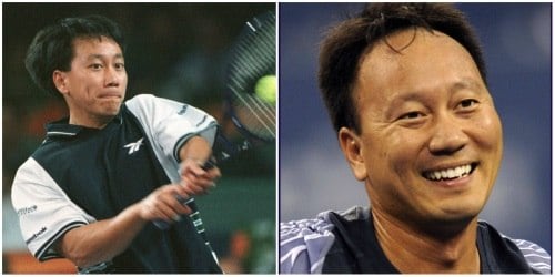Michael Chang, atual técnico de Kei Nishikori, só perdeu um pouquinho de cabelo!