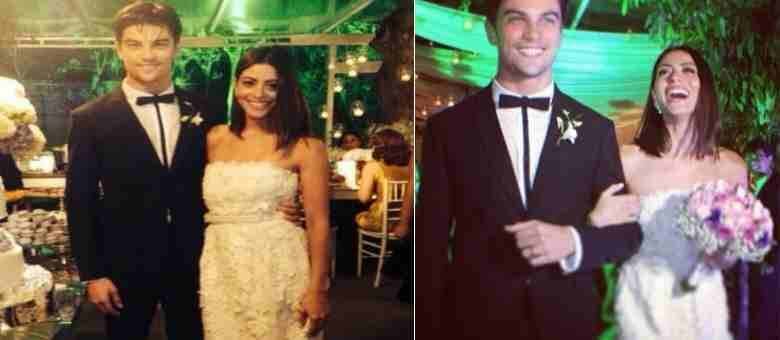 Carol Castro se casou com o modelo Raphael Sander em uma cerimônia íntima para cerca de 70 convidados, no Rio