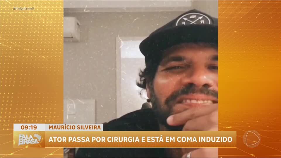 Ator Mauricio Silveira está em coma induzido após cirurgia para tumor no intestino