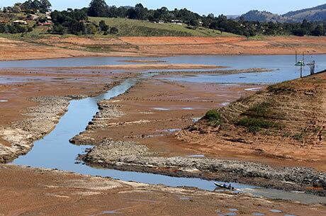 Represa Jaguari-Jacareí, na cidade de Joanópolis, no interior de SP
