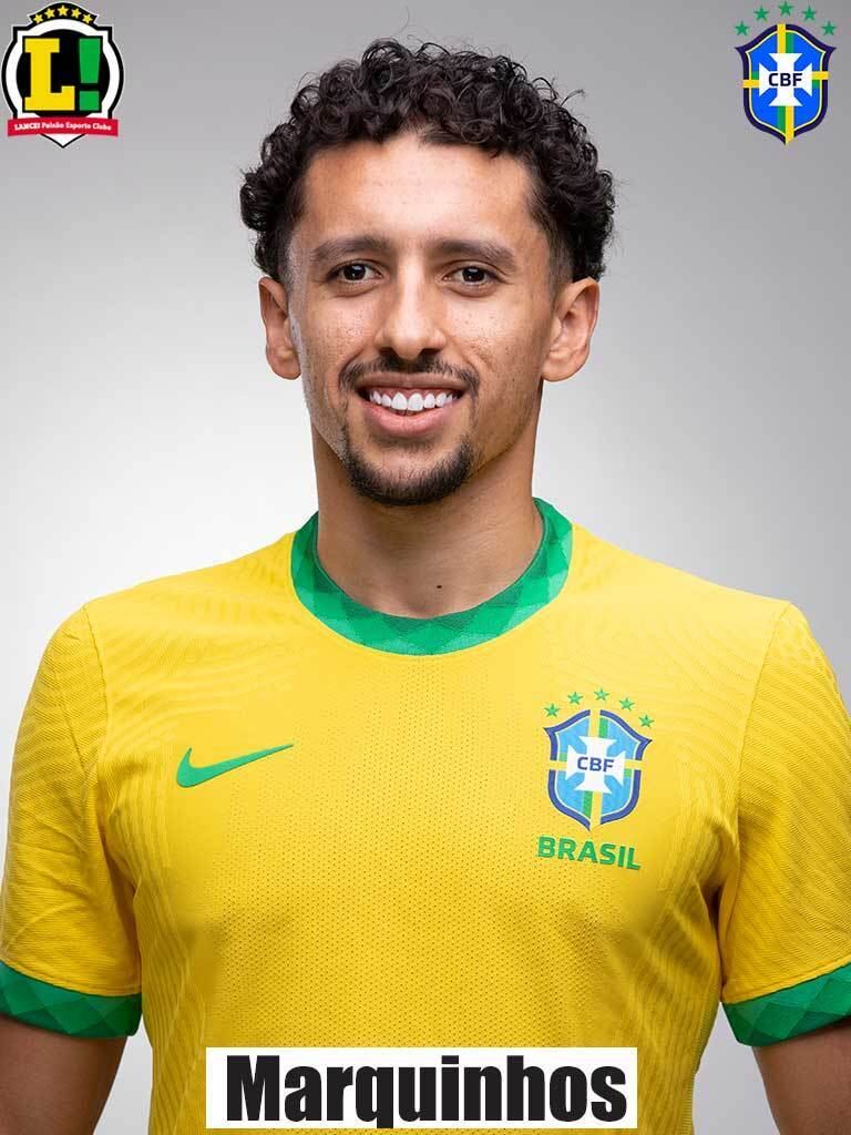 Marquinhos - 6,5 - Quase marcou de cabeça no final do primeiro tempo e foi inteligente para antecipar o marcador na marca do meio-campo e iniciar a jogada do gol.