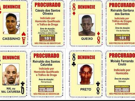 Baralho do Crime é responsável pela retirada de circulação de 67 criminosos