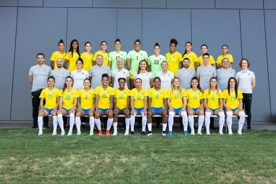 Elenco da seleção brasileira feminina de futebol que vai disputar os Jogos Olímpicos de Tóquio 2020