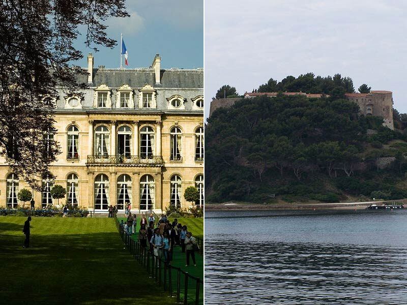 

Além
do luxuoso Palácio do Eliseu, o presidente da França, François Hollande, também desfruta do
Brégançon, um forte onde se encontra um palácio presidencial e é
a residência de verão do governante do país.

Outros castelos, como o de Marly e
de Rambouillet, também pertencem à Presidência e podem ser utilizados para
reuniões oficiais.

No entanto, ao tomar posse, Hollande afirmou que não gostaria de morar no Palácio do Eliseu e que se sente mais à vontade em seu apartamento em Paris, uma vez que deseja "ser um presidente normal, habitual". Uma de suas promessas de campanha era reduzir seu próprio salário em 30%