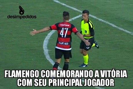 O Flamengo ganhou com os reservas e comemorou bastante