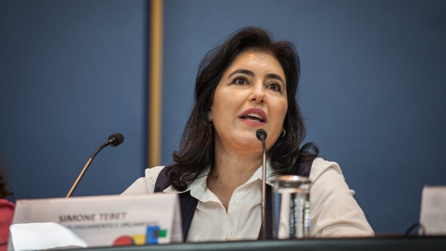 A ministra do Planejamento e Orçamento, Simone Tebet