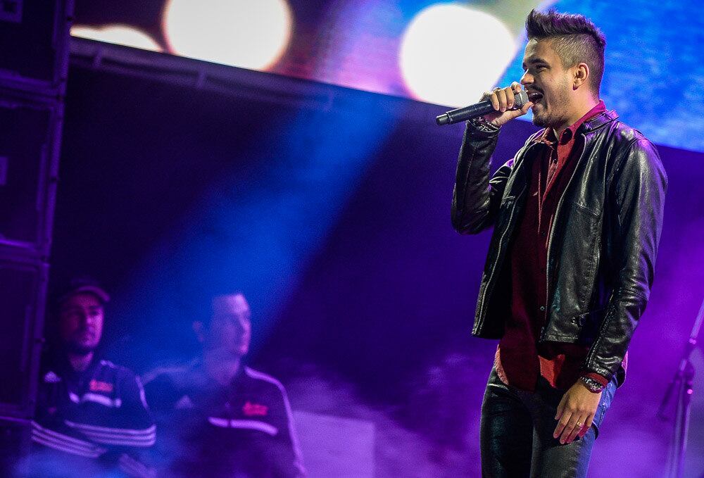 Show da dupla Humberto e Ronaldo na Festa do Peão de Barretos, em São Paulo, nesta terça-feira (25)