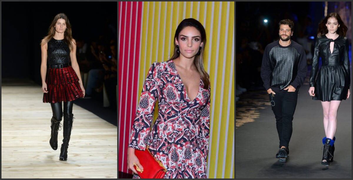 Famosos na plateia e na passarela. O primeiro dia da SPFW inverno 2015 foi animado e já mostrou alguns caminhos para as tendências da temporada. As cinturas surgem bem marcadas, com amarrações ou cintos. Os plissados são a construção da vez e a assimetria aparece em mangas, comprimentos e acabamentos. Entre as celebridades, o decote é hit nos corredores! Confira o que rolou nos desfiles e nos bastidores do primeiro dia da semana de moda
ASSISTA: Celeiro: Lele e Marcella Franco mostram os bastidores do São Paulo Fashion Week