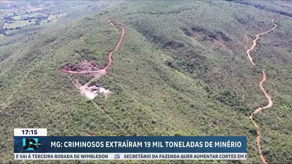 Grupo é alvo de operação por extração ilegal de 19 mil toneladas de minério em MG