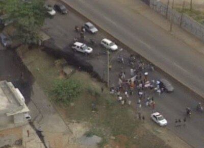 Rodovia foi fechada no sentido BH