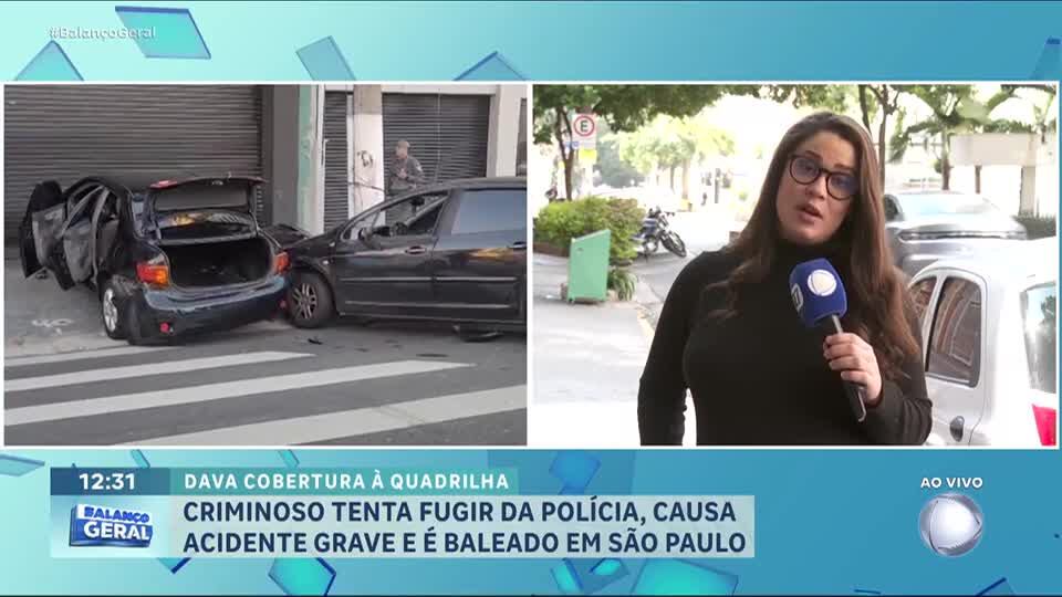 Criminoso é baleado após perseguição policial na zona oeste de SP