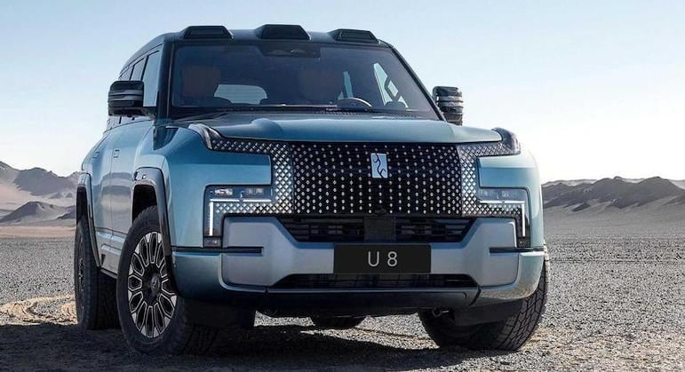 Yangwang é uma divisão de luxo da BYD e os atributos de tecnologia do SUV