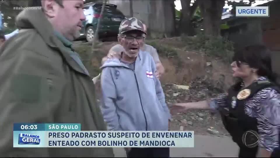 Padrasto de jovem envenenado ao comer bolinho de mandioca é preso em SP