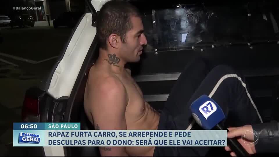 Ladrão ‘barbeiro’ bate carro automático e pede desculpas ao dono do veículo após ser preso