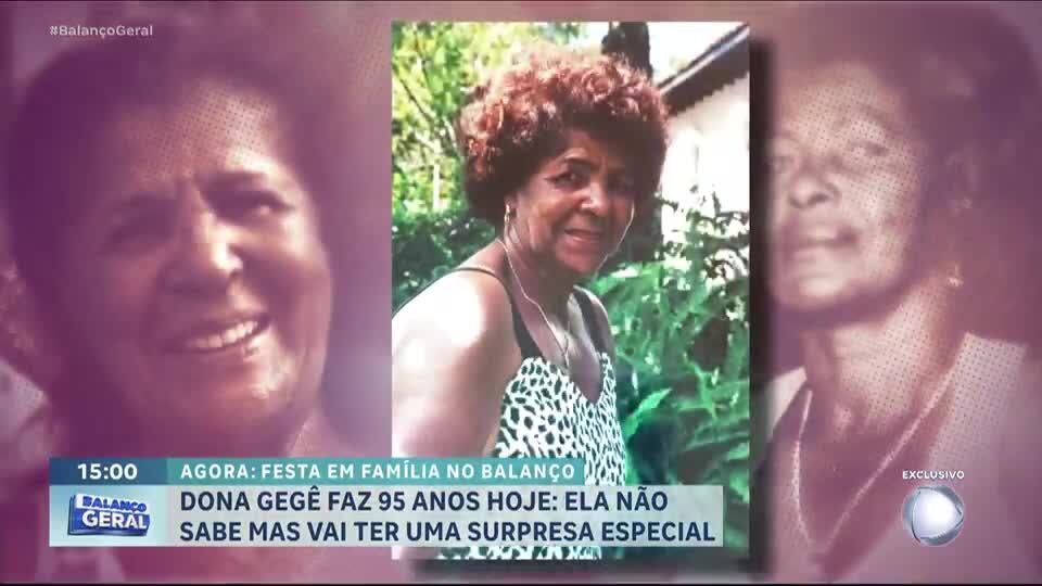 Mulher que é fã do Balanço Geral ganha surpresa do programa no seu aniversário de 95 anos; confira