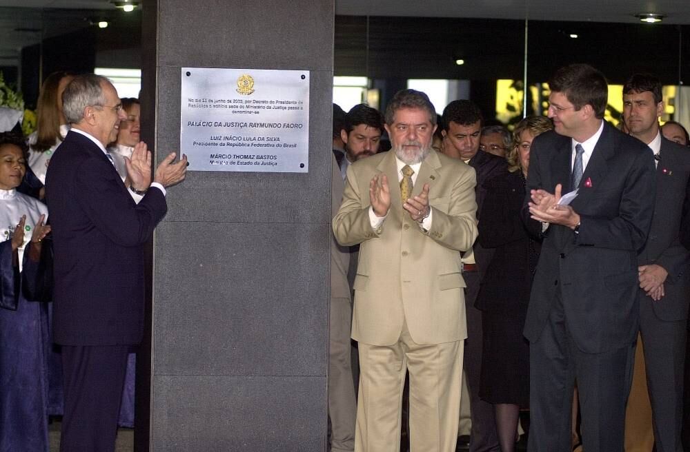Lula e o ex-ministro Márcio Thomaz Bastos em 2003