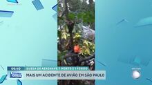 Queda de avião durante treinamento deixa um morto e um ferido no litoral de SP