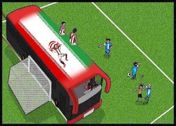 O gol parecia bloqueado