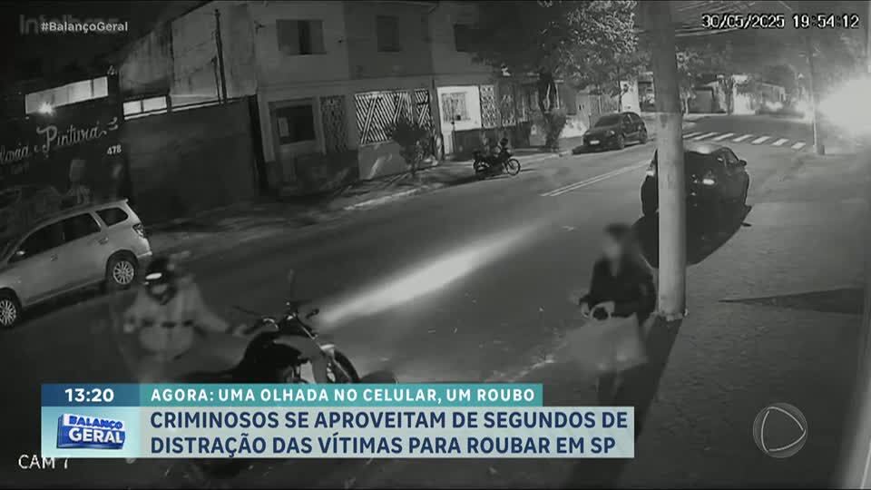 Assaltantes se aproveitam de vítimas distraídas nas ruas da capital paulista