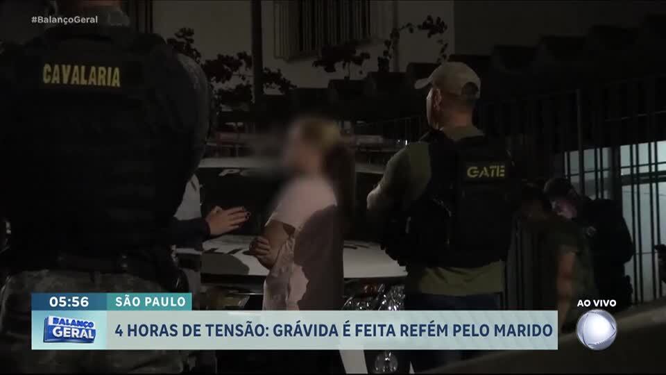 Homem mantém esposa grávida refém em São Paulo por quatro horas