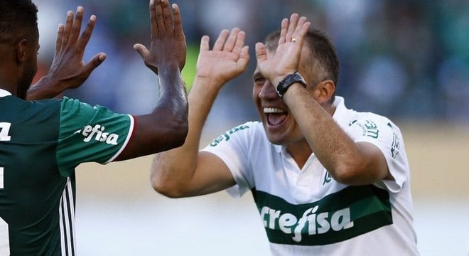 Eduardo Baptista conquistou sua terceira vitória em quatro jogos pelo Palmeiras
