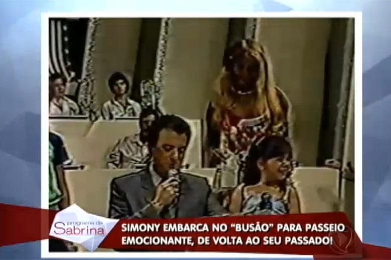 — Com 3 anos você foi ao Raul Gil — relembrou a Japa

+ Vídeo: Simony revisita seu passado no Busão da Sabrina e se emociona com homenagens

+ Quer saber tudo sobre o Programa da Sabrina? Siga o perfil no Twitter

+ A atração da japa mais famosa do Brasil também está no Facebook. Curta!
