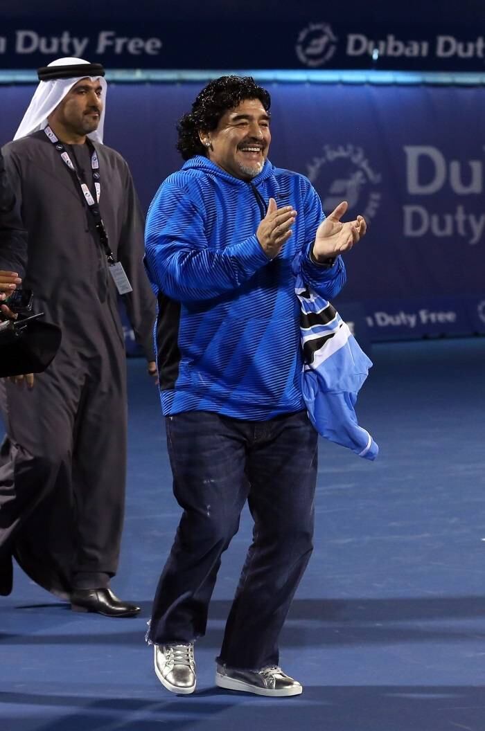 Recentemente o argentino esteve nos Emirados Árabes Unidos, por onde acompanhou algumas partidas de tênis do Dubai Tour 2014