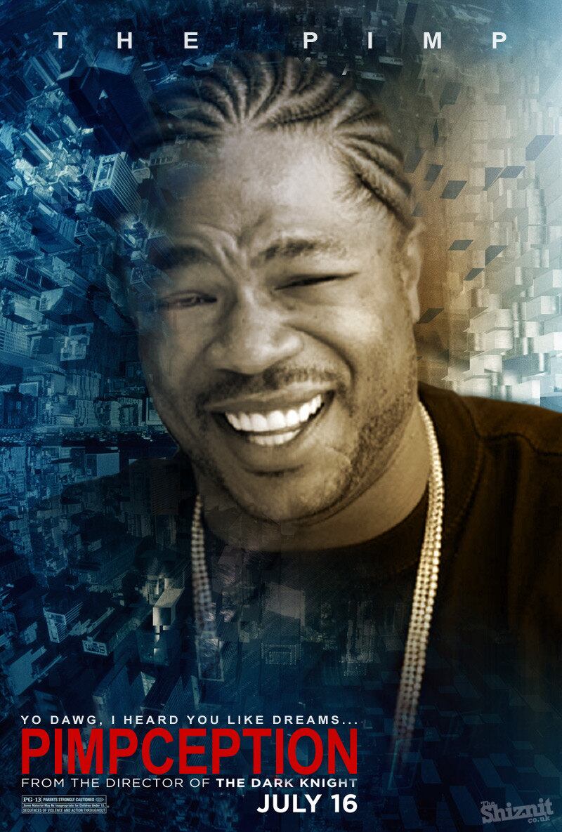 Leonardo DiCaprio foi substituido pelo rapper Xzibit, bastante conhecido pelo programa Pimp my ride (MTV), no cartaz de A Origem