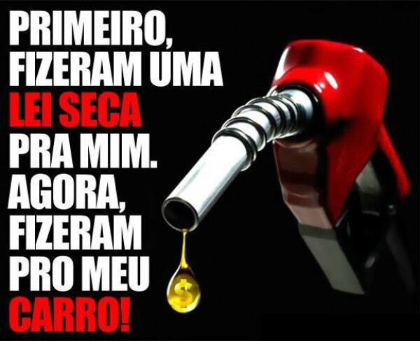 Nem o carro escapou da Lei Seca