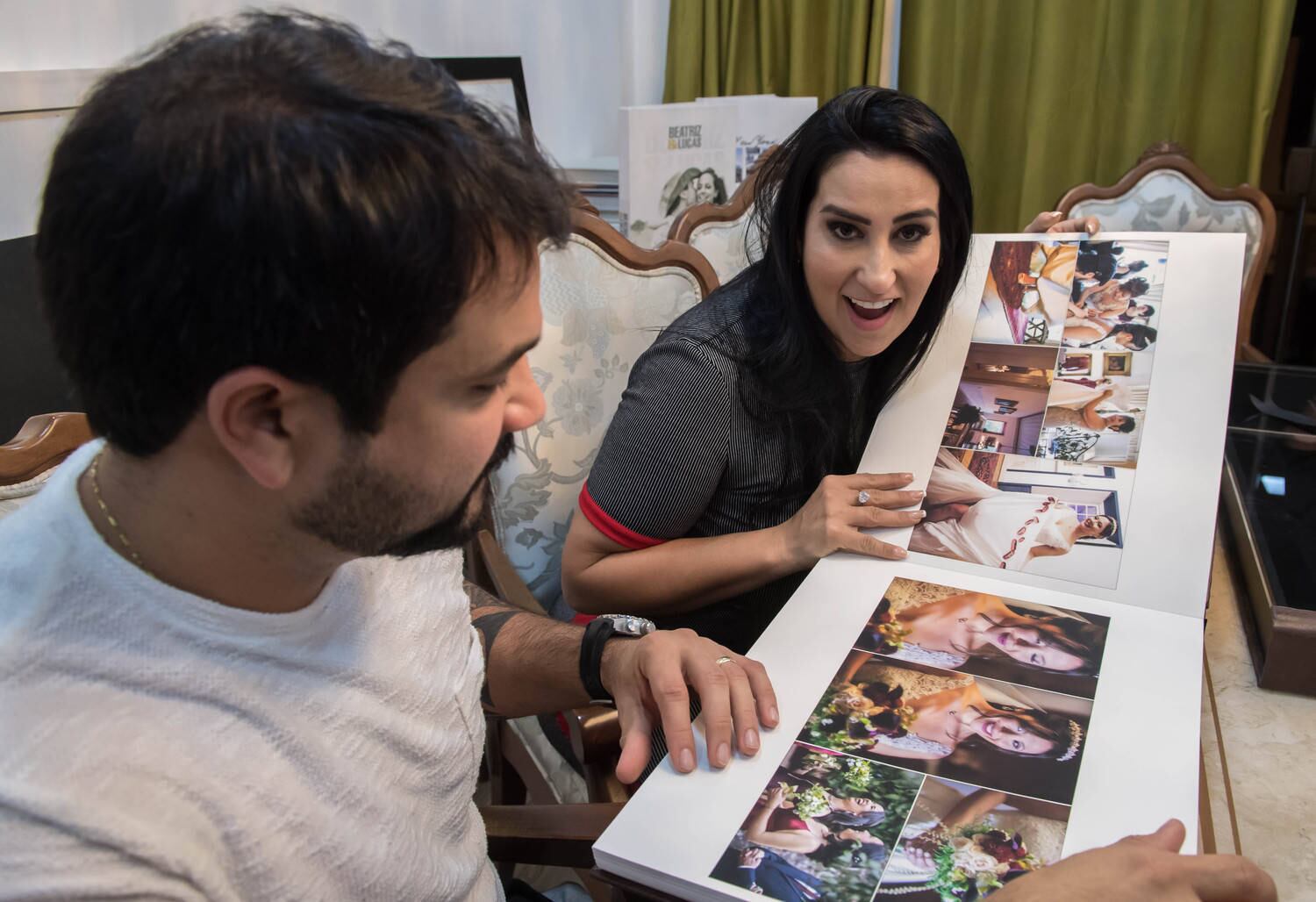 Fabíola quer que as fotos sejam feitas com naturalidade e espontaneidade,
sem poses forçadas