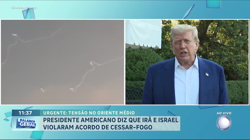 Donald Trump diz que Irã e Israel violaram acordo de cessar-fogo