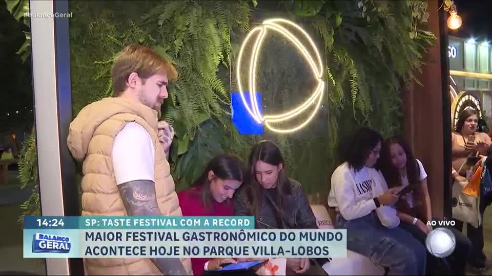 RECORD participa do Taste Festival SP com estande interativo no Parque Villa-Lobos