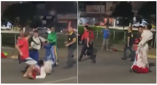 Uma suposta briga generalizada entre personagens de duas Carretas Furacão chamou atenção no centro de Pará de Minas, a 86 km de Belo Horizonte. A confusão aconteceu quando os grupos se cruzaram durante o tour pela cidade do interior de Minas Gerais. Os vídeos mostram uma série de trocas de socos, chutes e "voadoras" entre os animadores, que se vestiam de Chaves, Luigi, Quico e Fofão. Não houve informações sobre feridos nem registro policial sobre o caso.