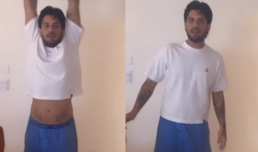 Zé Felipe de camiseta curta, em Orlando