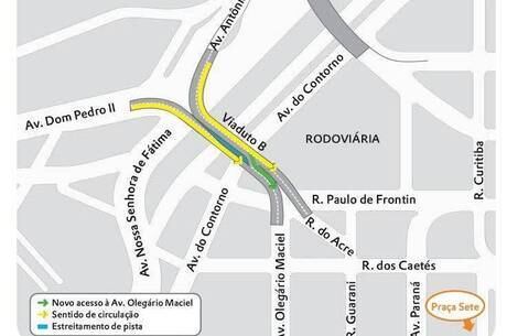 Motoristas podem acessar Olegário Maciel pelo Viaduto B