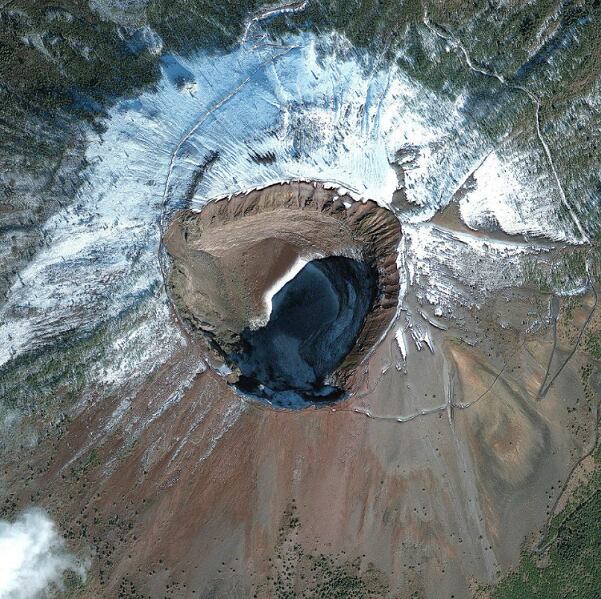 O monte Vesuvius, em Nápoles, na Itália