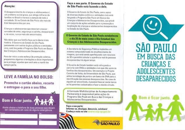 Folder do governo do Estado aguarda distribuição