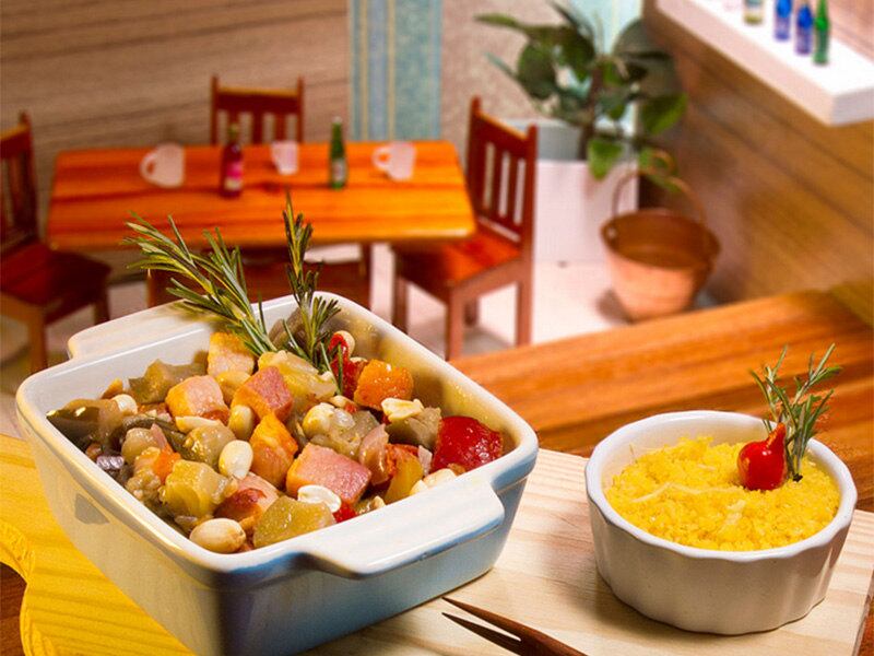 Bagacinho Boteco
Prato-Caponata Sertaneja: Caponata de fumeiro acompanhada com farofa de cuscuz e um leve toque de gengibre.
Local: Rua Comendador Bernardo Catarino, 171 - Salvador

