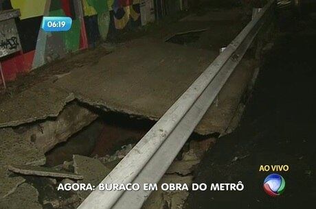 A CET afirmou que havia uma obra de galeria pluvial no local
