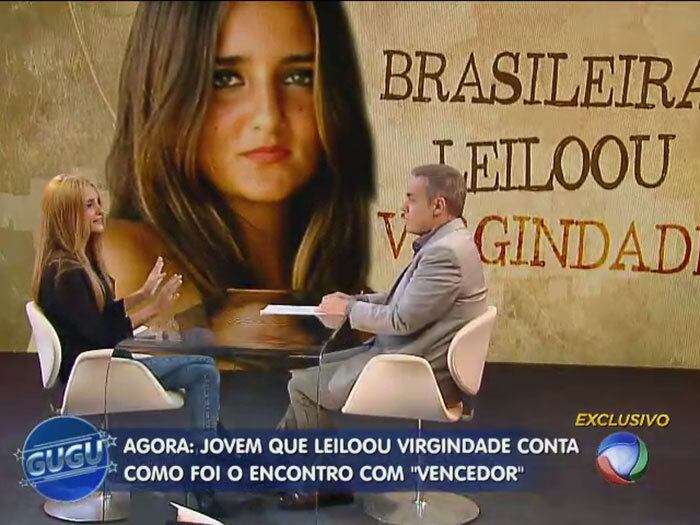 O diretor estava procurando virgens na Austrália, quando ela leu uma matéria na internet.

— Eu li muito mais do filme do que do leilão e resolvi mandar um e-mail sem compromisso algum porque eu não tinha ideia que ele chamaria uma menina de uma cidade pequena do litoral catarinense. Não demorou muito tempo, ele respondeu

+ Quer assistir às íntegras do programa Gugu? Acesse R7 Play e veja quando e onde quiser!