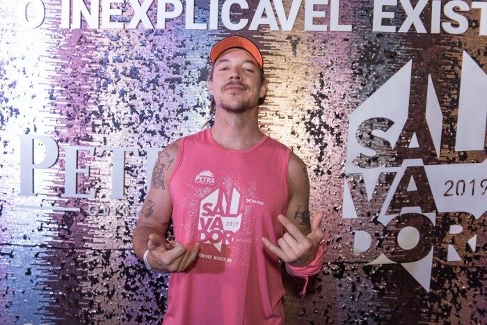 O DJ Diplo também marcou presença no carnaval de Salvador