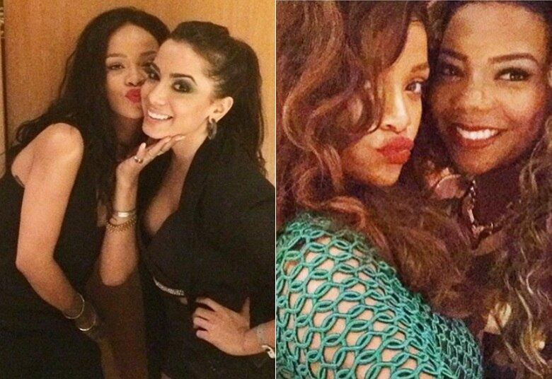Inspirações
Já dá para dizer de cara que temos mais um empate! É que Anitta e Ludmilla adoram as divas gringas como Beyoncé, Rihanna e Katy Perry. As duas, inclusive, enlouqueceram com a possibilidade de conhecer Rihanna aqui no Brasil e correram para tirar fotos com a musa. Quem não queria, certo?
