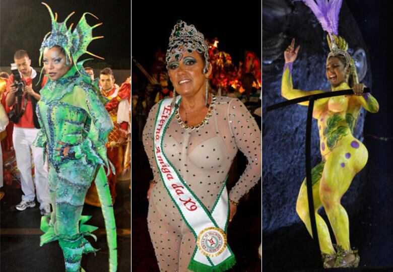O look das famosas na avenida sempre gera curiosidade no Carnaval. Mas não é raro eles viraram alvo de polêmicas, seja pelo tamanho das fantasias ou, simplesmente, pela falta dela. Relembre os figurinos que mais deram o que falar nos últimos anos