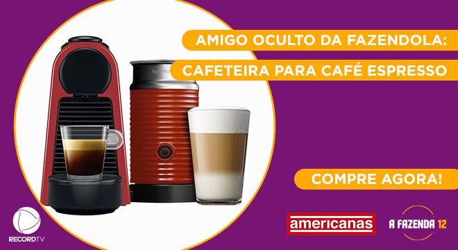 Peão: Jojo
Amigo Secreto sorteado: Juliano
Garanta já a sua Cafeteira para Café Espresso na Americanas!